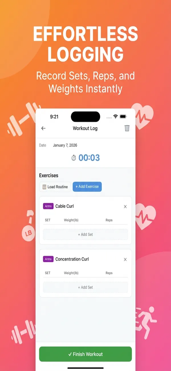 FitnessLog screenshot 5